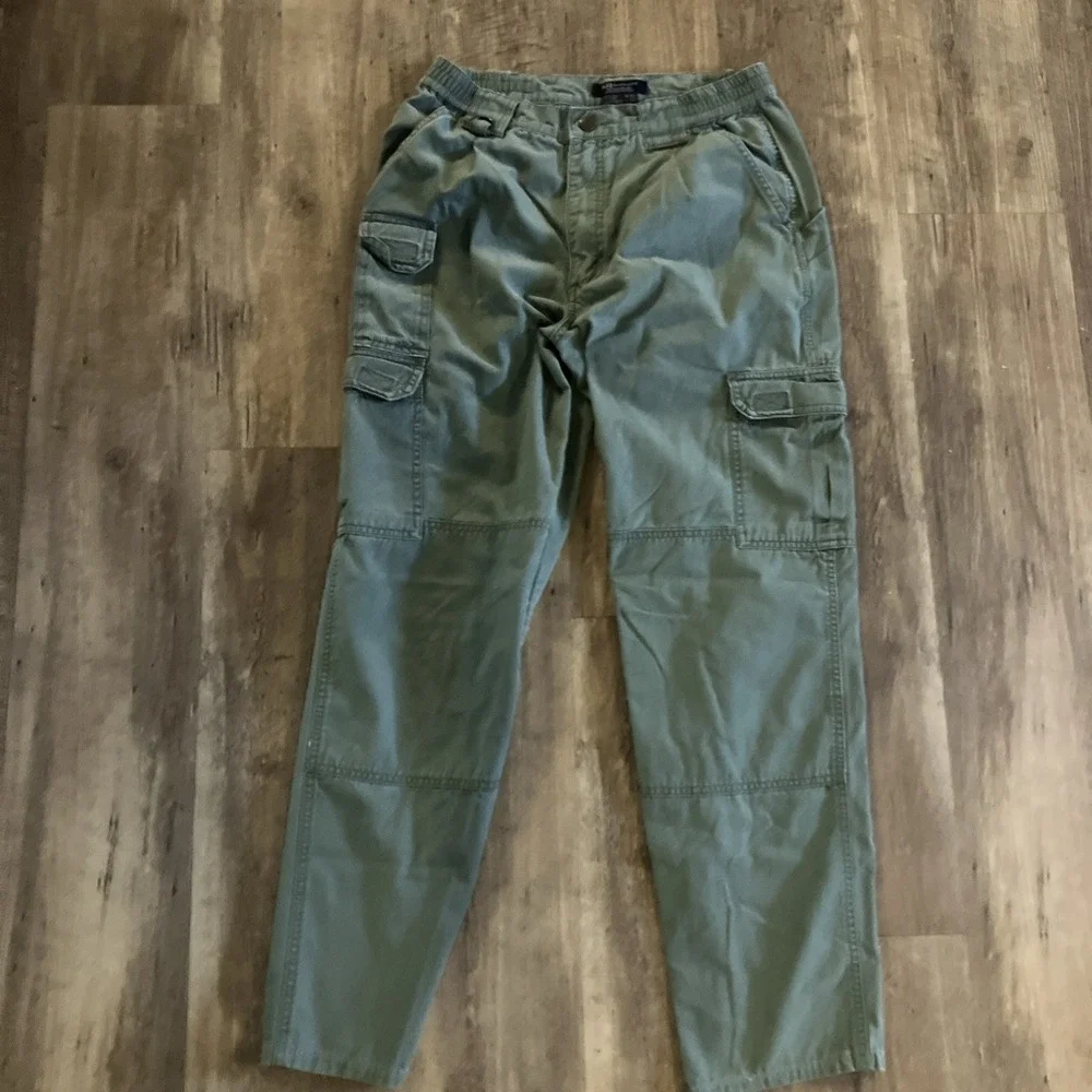 511 Tactical Cargo Pants Mens 30x34 Canvas Straight Fit Outdoor Elastic Waist